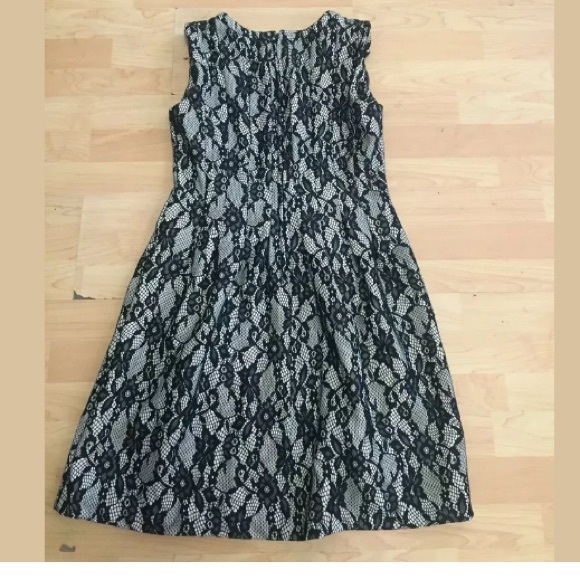 Anthropolgie HD In Paris Violante black dress sz M - Picture 4 of 4